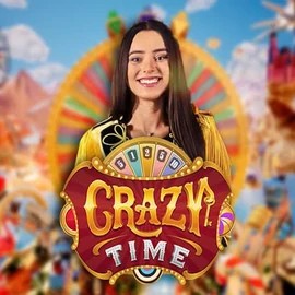 Logo of Crazy Time from Evolution at UnionBet Casino